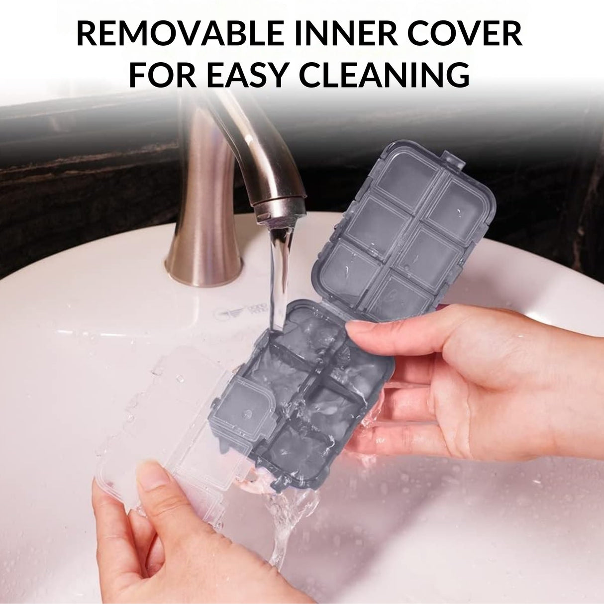 Compact Waterproof Pill Case (10 Compartments) – BPA-Free Storage for EMS, First Aid & Survival Kits