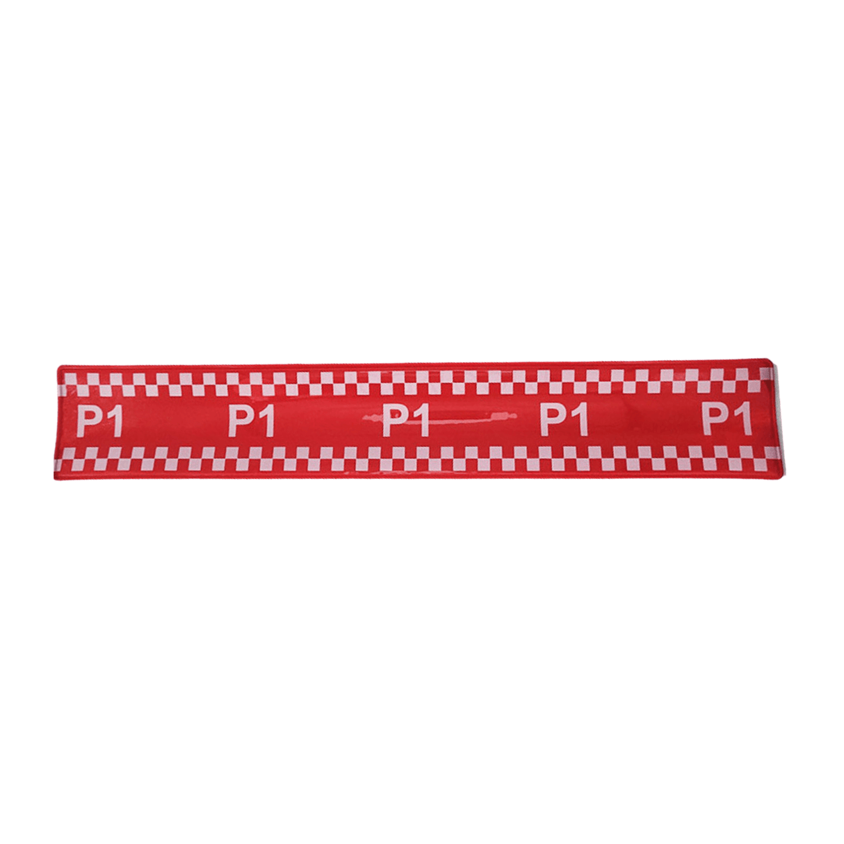 NHS Ten Second Triage slap band in bright red, designed for quick medical triage in emergencies.