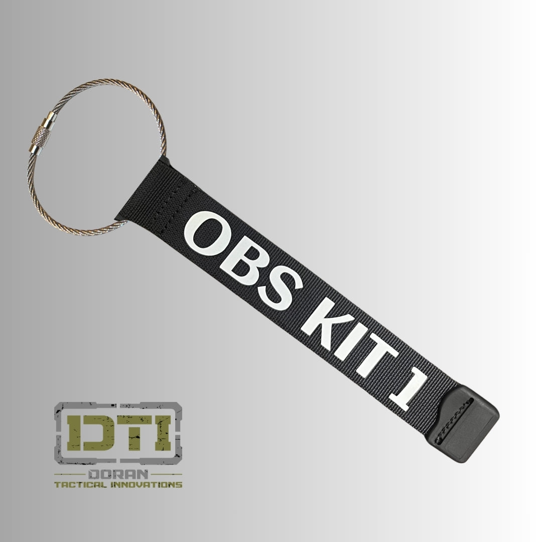 Custom Bag/Gear Tags Nylon Coated Wire Keychain Cable