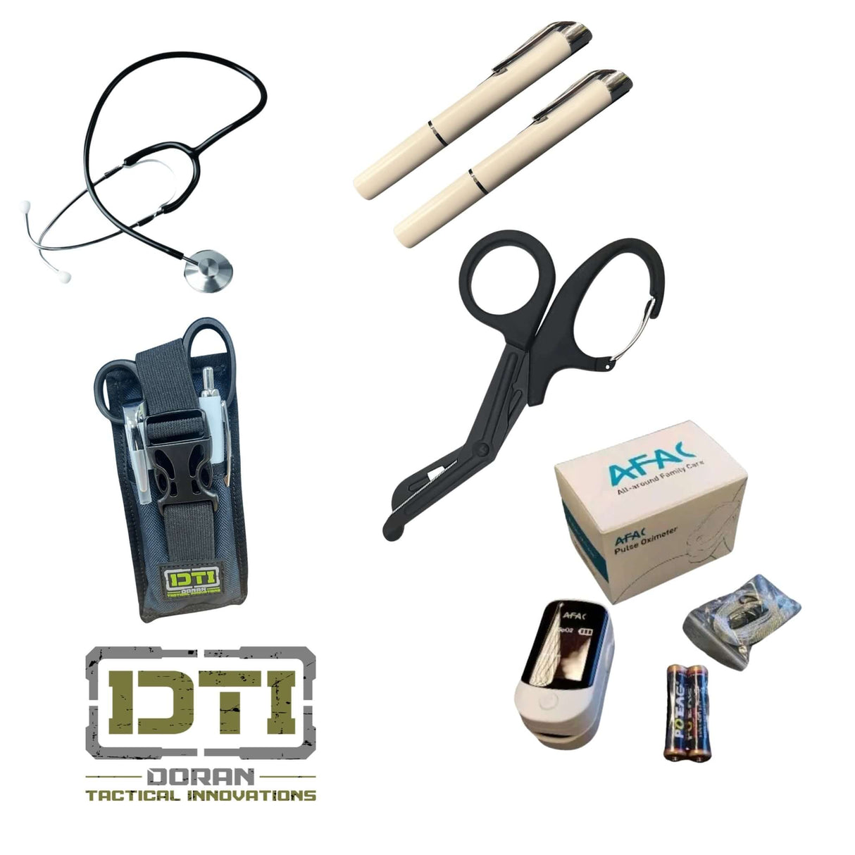 Premium Essentials Kit for student paramedics with trauma shears, stethoscope, and medical tools.