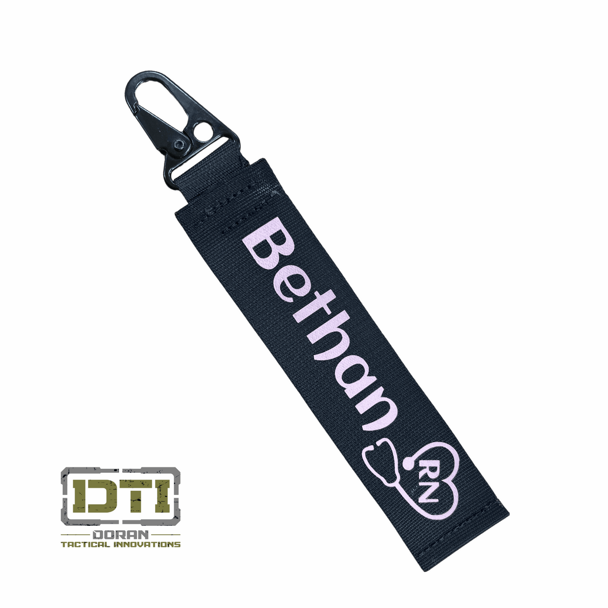 Custom Mil - Spec Webbing Bag/Key Tag with HK Snap Hook - Doran Tactical InnovationsCustom Mil - Spec Webbing Bag/Key Tag with HK Snap Hook