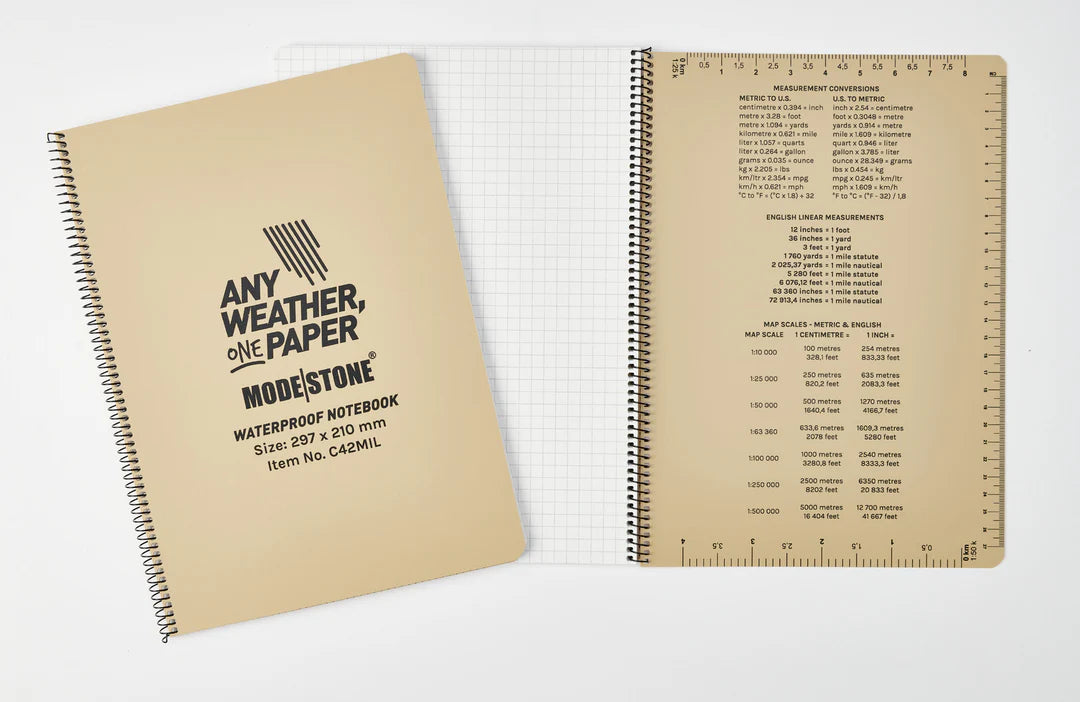 Modestone Waterproof Notebook Bundle – A4 (100 Pages) + A5 (30 Pages)