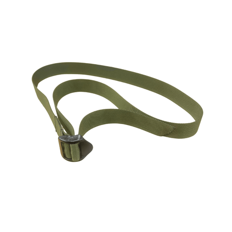 Olive Green Utility Strap - 1.2m length, durable Mil Spec webbing, ideal for securing outdoor gear.